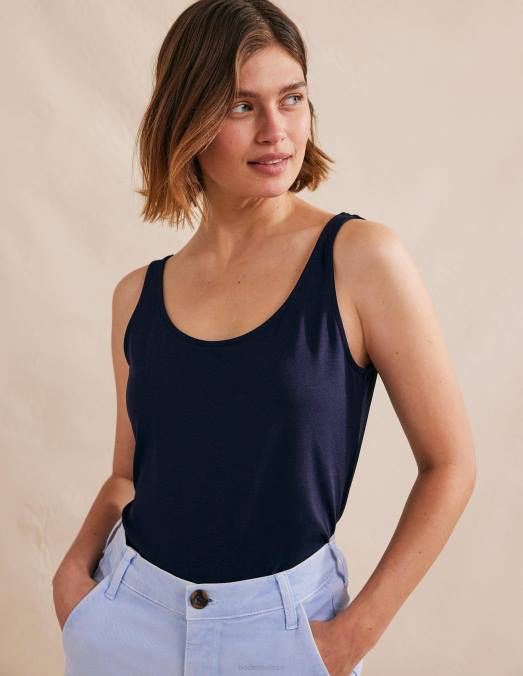 Boden vêtements marine femmes débardeur ouvert LB2X2199