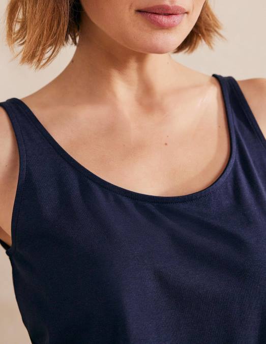 Boden vêtements marine femmes débardeur ouvert LB2X2199