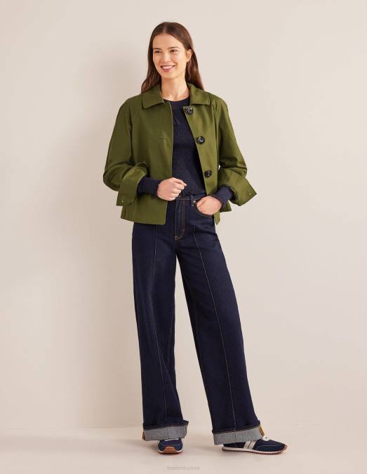 Boden vêtements marine femmes haut en coton à corsage smocké LB2X1663