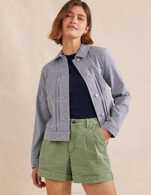 Boden vêtements marine femmes t-shirt à col rond en pur coton LB2X1863