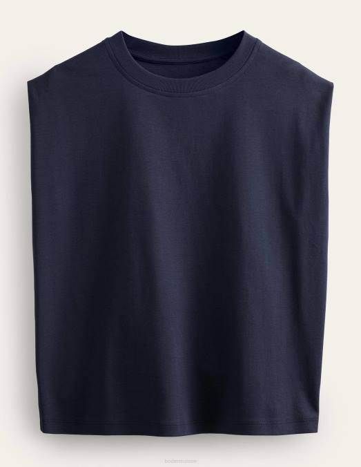 Boden vêtements marine femmes top sans manches en coton parfait LB2X182