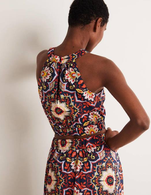 Boden vêtements marine française et bloomsbury femmes haut dos nu d'ensemble jessica LB2X1996