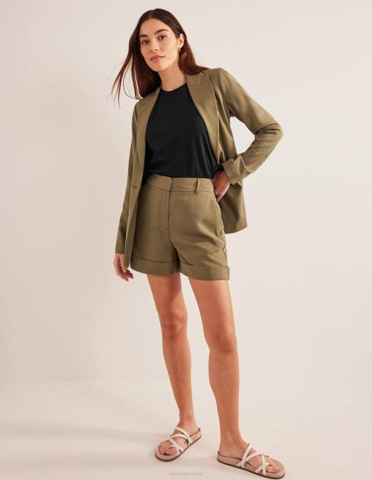 Boden vêtements noir femmes gilet court en pur coton LB2X1751