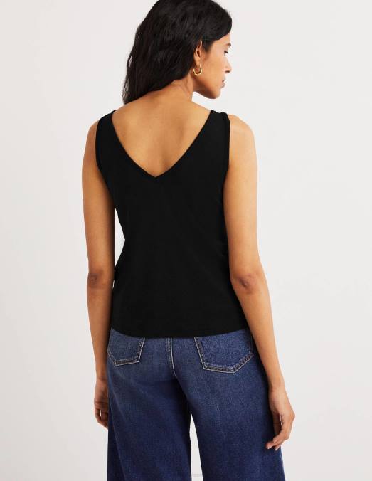 Boden vêtements noir femmes gilet doux au toucher LB2X2245