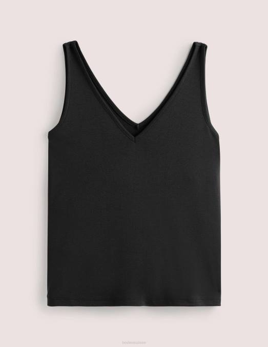 Boden vêtements noir femmes gilet doux au toucher LB2X2245