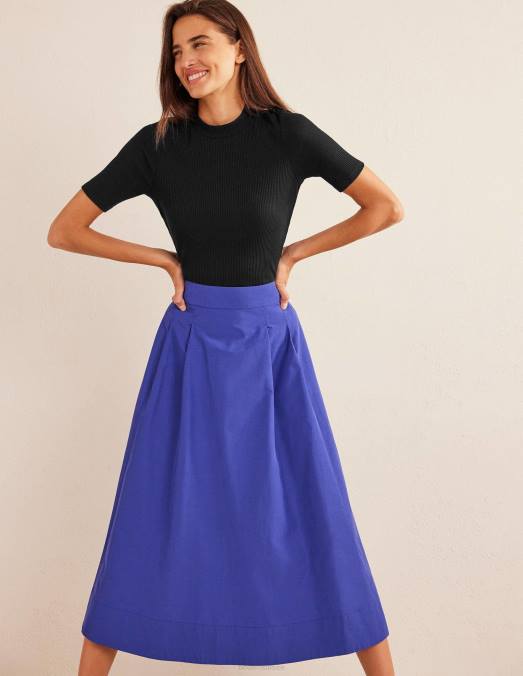 Boden vêtements noir femmes haut côtelé à col montant LB2X1580