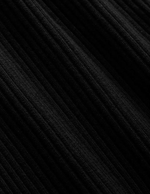 Boden vêtements noir femmes haut côtelé à épaules dénudées LB2X1818