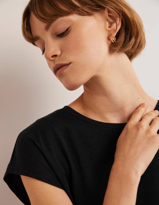 Boden vêtements noir femmes haut sans manches doux au toucher LB2X1960