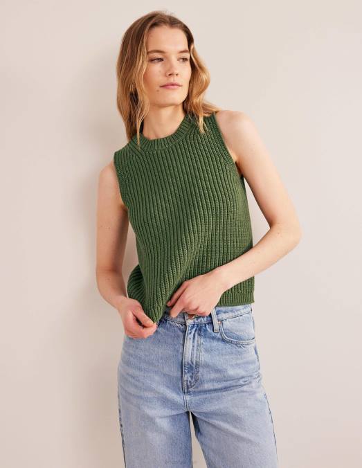 Boden vêtements épicéa femmes débardeur côtelé épais LB2X2233