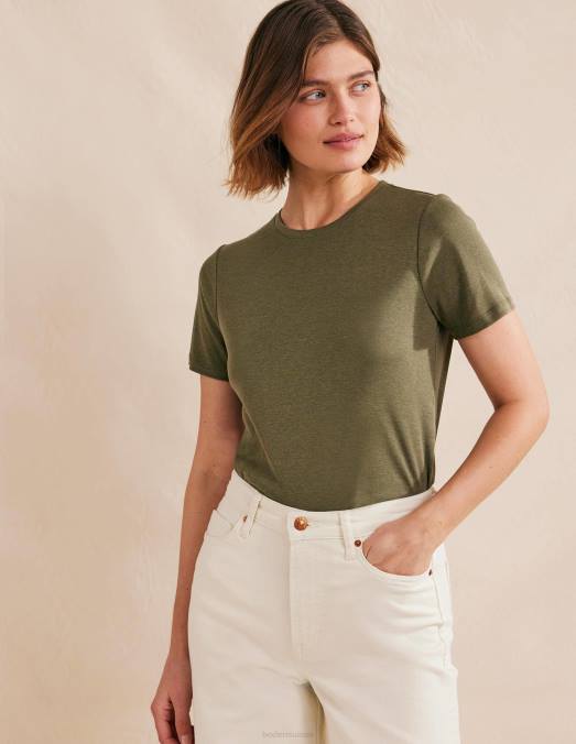 Boden vêtements épicéa femmes t-shirt doux au toucher LB2X2178