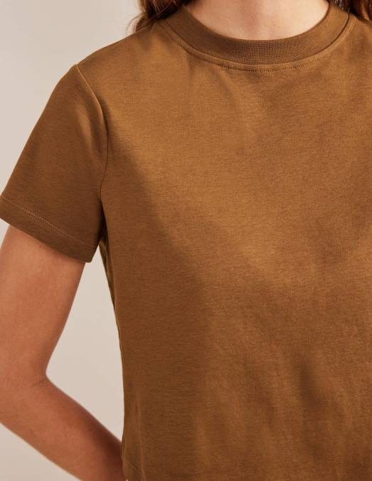 Boden vêtements poney femmes t-shirt court en coton parfait LB2X2517