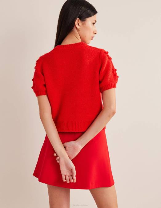 Boden vêtements tarte aux fraises rouge femmes haut moelleux pour la Saint-Valentin LB2X2057