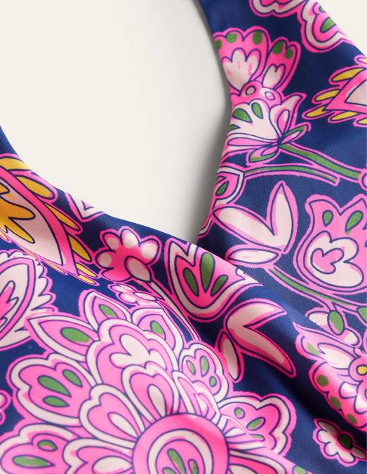 Boden vêtements terrasse bleu marine et cachemire femmes levanzo - haut tankini dos nu LB2X2130