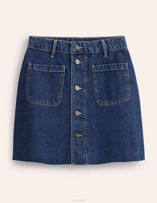 Boden vêtements indigo femmes jean mini boutonné LB2X1734
