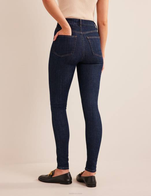 Boden vêtements indigo femmes jean skinny taille haute LB2X666