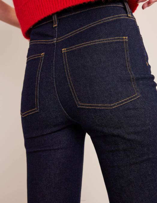 Boden vêtements indigo femmes jean évasé taille haute LB2X664
