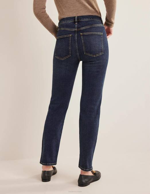 Boden vêtements indigo vintage femmes jean slim taille mi-haute LB2X655