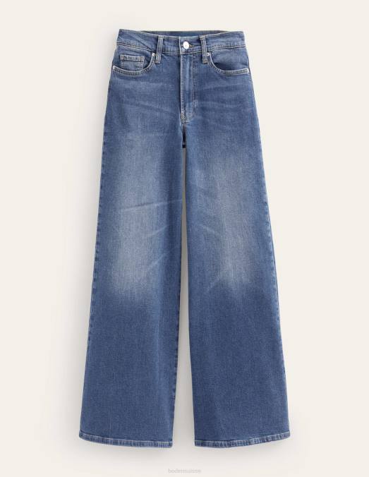 Boden vêtements mi millésime femmes jean large taille haute LB2X662