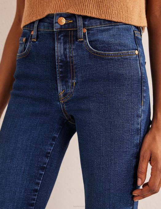 Boden vêtements mi millésime femmes jean slim taille mi-haute LB2X653