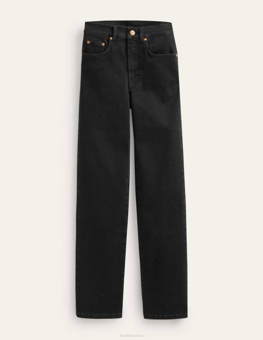 Boden vêtements noir femmes jean slim taille mi-haute LB2X656