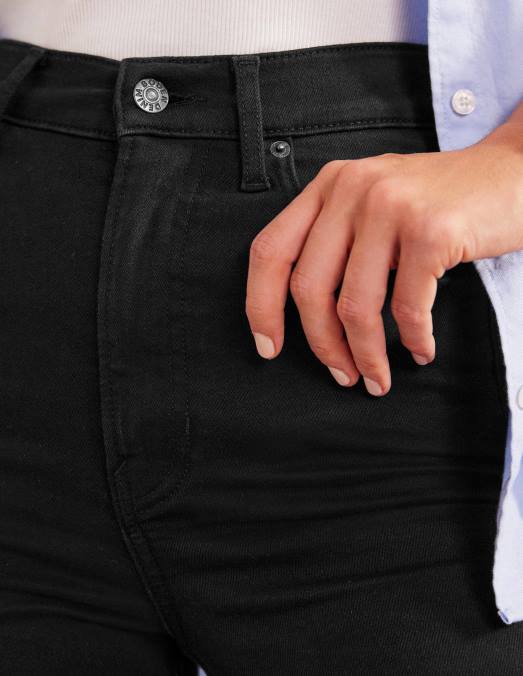Boden vêtements noir femmes jean super évasé taille haute LB2X1419
