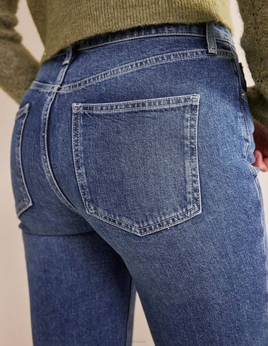 Boden vêtements sombre ancien femmes jean taille mi-haute LB2X654