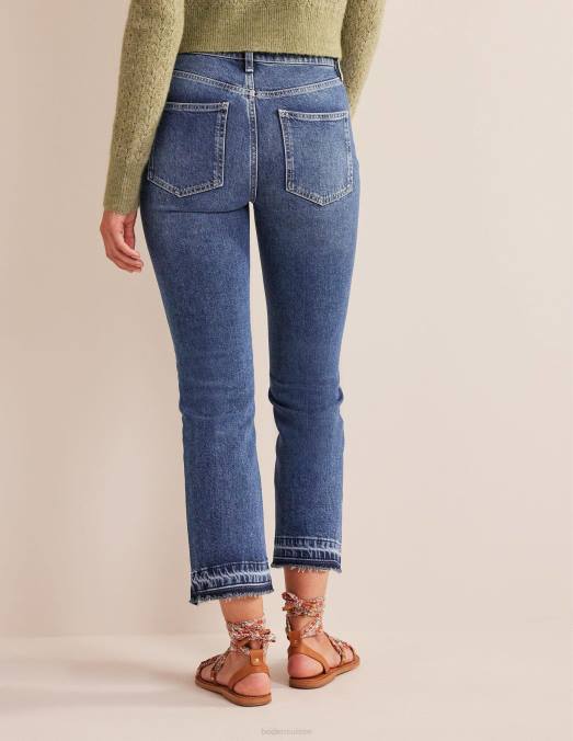 Boden vêtements sombre ancien femmes jean taille mi-haute LB2X654