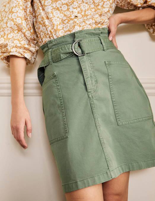 Boden vêtements aulne femmes jupe paperbag à nouer LB2X2593