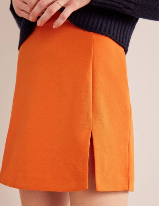 Boden vêtements kumquat femmes mini-jupe en jersey fendue sur le côté LB2X1945
