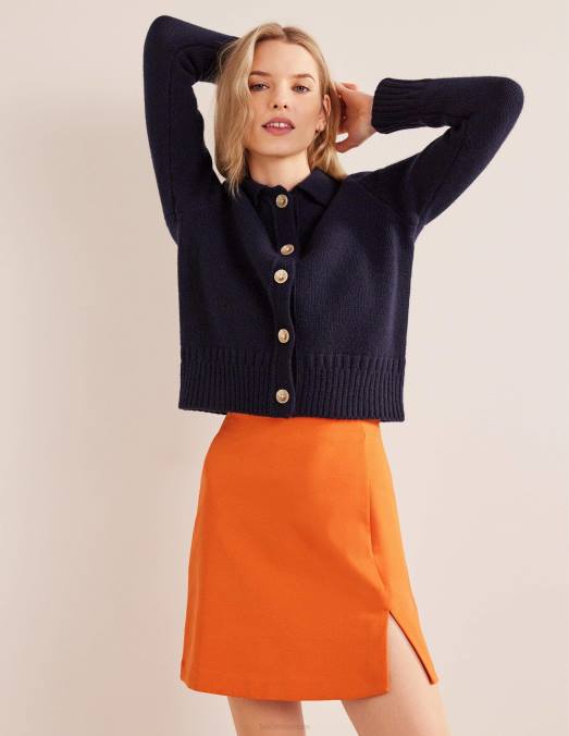 Boden vêtements kumquat femmes mini-jupe en jersey fendue sur le côté LB2X1945