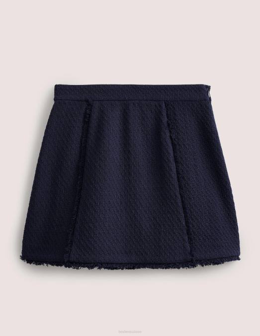 Boden vêtements marine femmes intérêt en tweed mini LB2X1985
