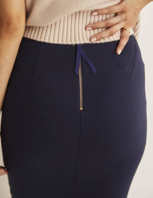 Boden vêtements marine femmes jupe en jersey stretch hampshire LB2X647