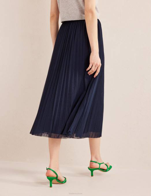 Boden vêtements marine femmes jupe plissée en tulle LB2X642