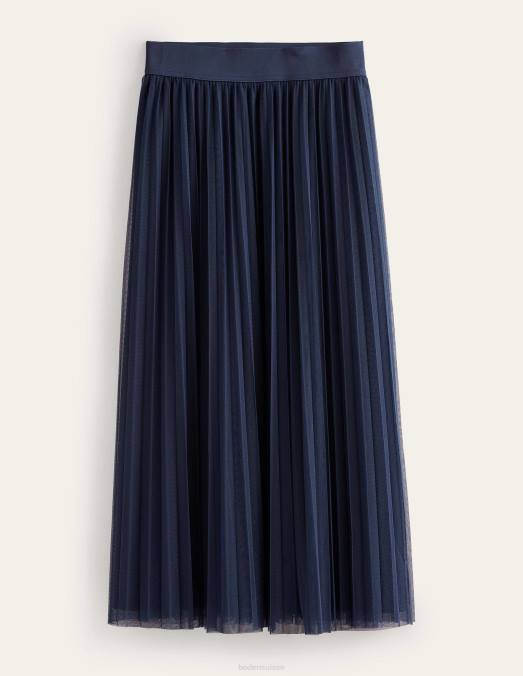 Boden vêtements marine femmes jupe plissée en tulle LB2X642