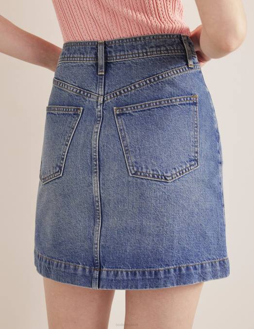 Boden vêtements mi millésime femmes mini-jupe en jean LB2X646