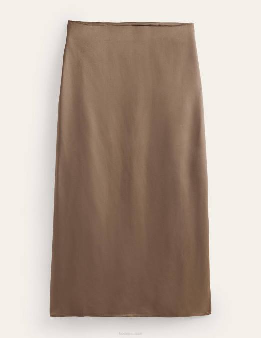 Boden vêtements morille femmes jupe colonne en satin LB2X1320