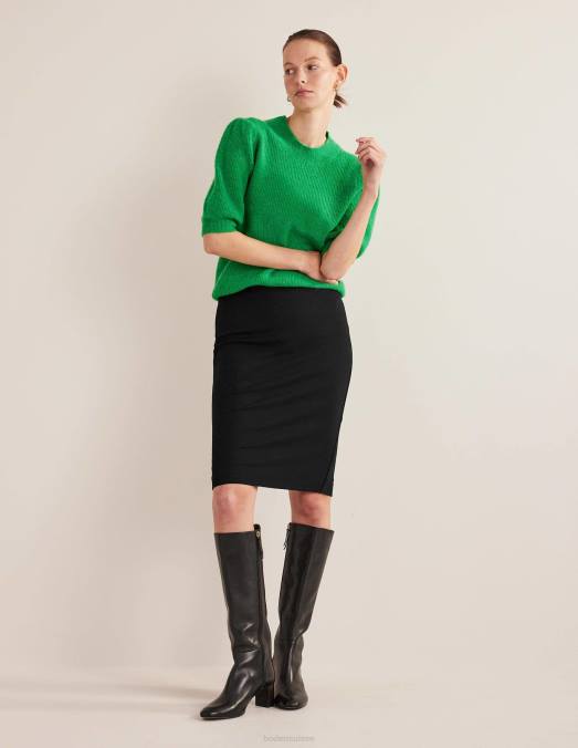 Boden vêtements noir femmes jupe en jersey stretch hampshire LB2X648