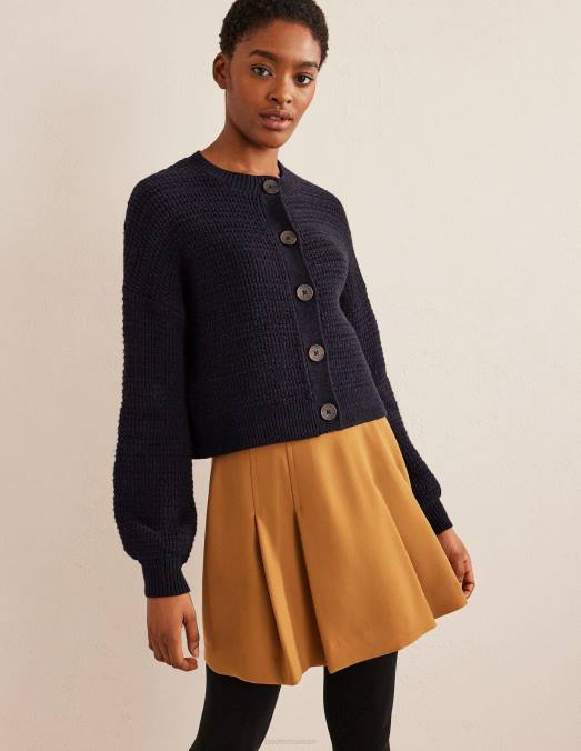 Boden vêtements ours en peluche femmes mini-jupe plissée en crêpe LB2X1967