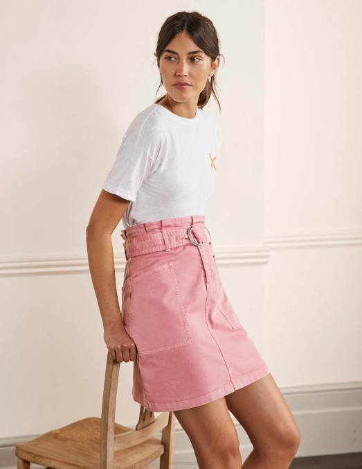 Boden vêtements smoothie aux cerises femmes jupe paperbag à nouer LB2X2413