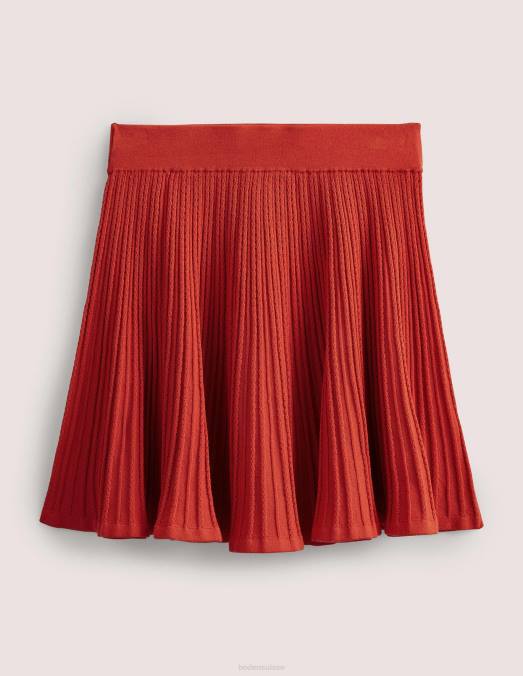 Boden vêtements tomate femmes jupe en maille pointelle LB2X1814