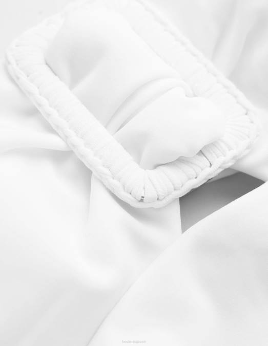 Boden vêtements blanc femmes maillot de bain bandeau à boucle portefeuille LB2X1636