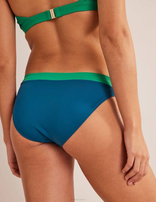 Boden vêtements bloc de couleurs au bord de l'océan femmes bas de bikini à empiècements LB2X2098