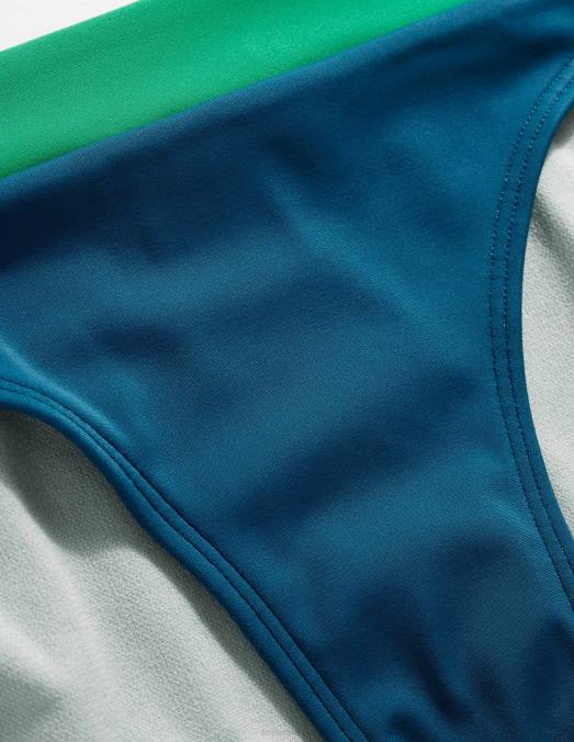 Boden vêtements bloc de couleurs au bord de l'océan femmes bas de bikini à empiècements LB2X2098