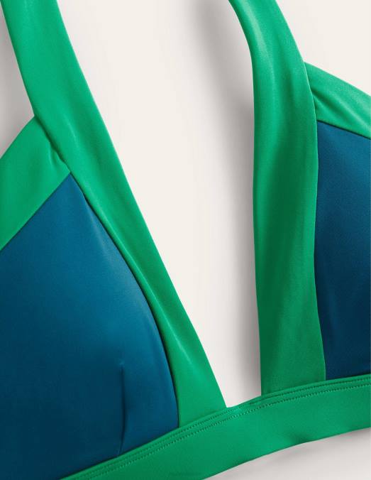 Boden vêtements bloc de couleurs au bord de l'océan femmes haut de bikini dos nu Ithaque LB2X2148