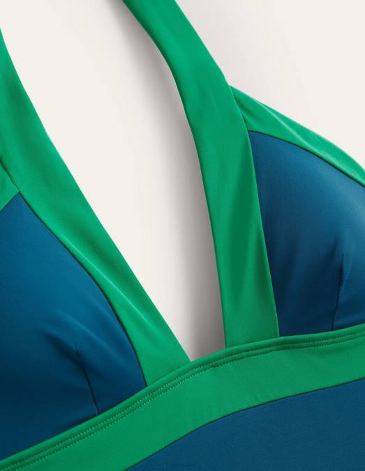 Boden vêtements bloc de couleurs au bord de l'océan femmes maillot de bain dos nu Ithaca LB2X1416