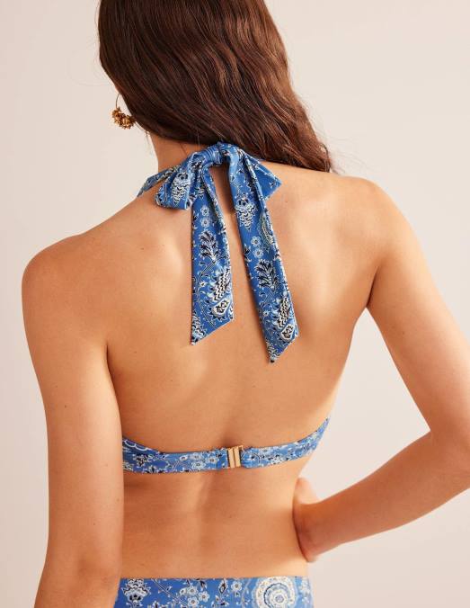 Boden vêtements bosquet d'azur et de gardénia femmes haut de bikini dos nu Ithaque LB2X301