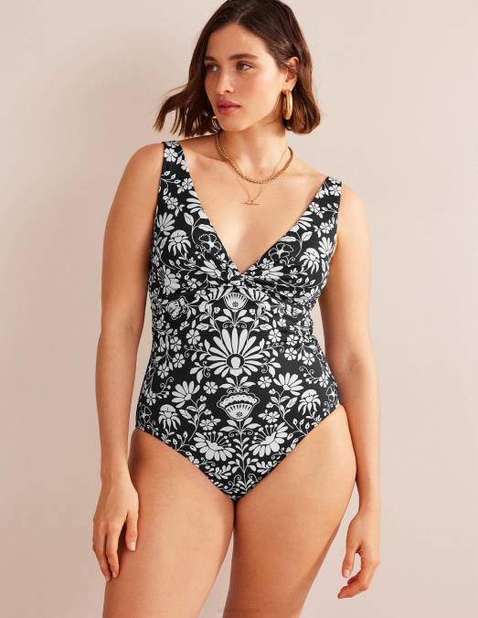 Boden vêtements brin de néron et gardénia femmes maillot de bain classique twist LB2X1347