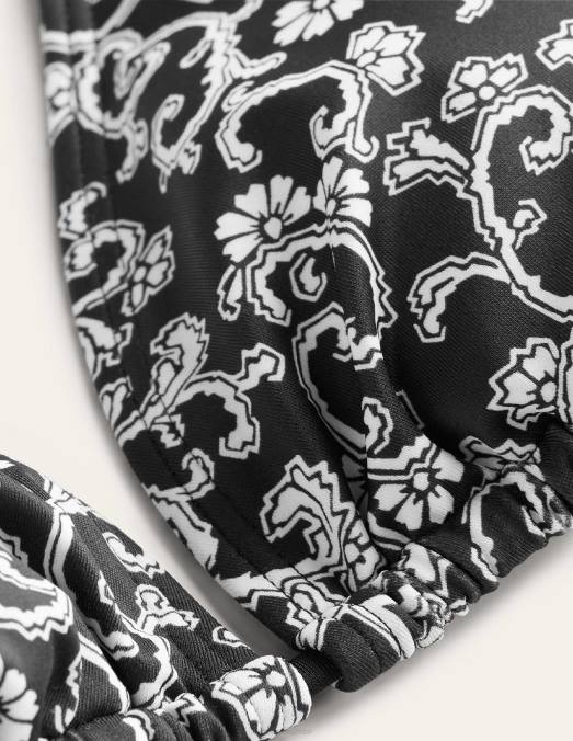 Boden vêtements brin de nero et de tourbillon femmes haut de bikini à ficelle LB2X1713