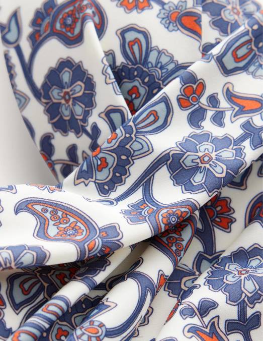 Boden vêtements cachemire ivoire et bleu femmes maillot de bain capri taille bonnet LB2X1323