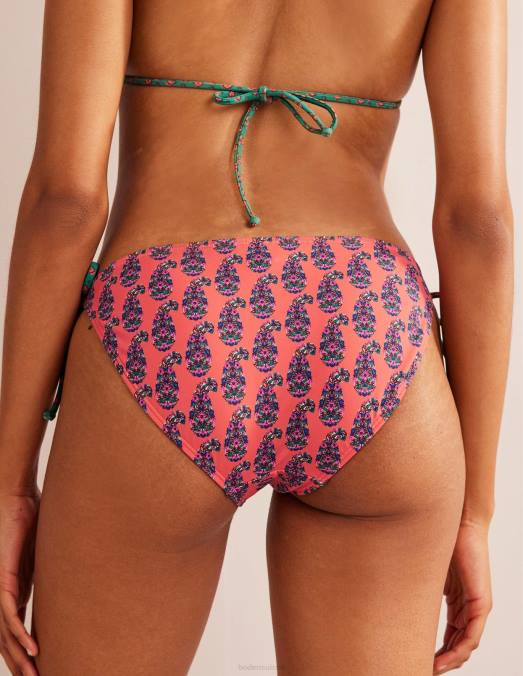 Boden vêtements cachemire orange kaki femmes bas de bikini à ficelle LB2X289